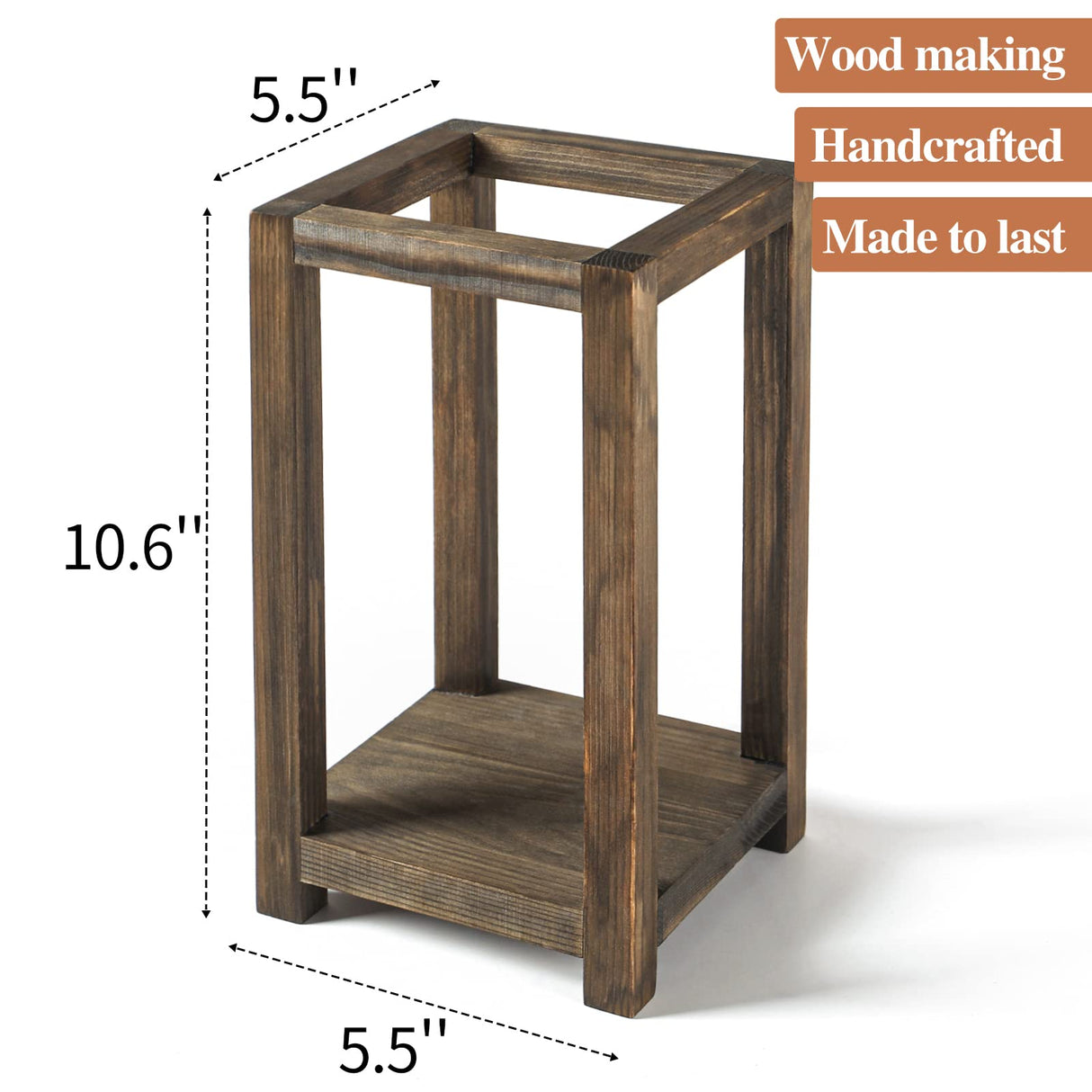 Wedding Lantern Centerpiece, Set of 2 Rustic Wedding Table Decoration, Farmhouse Decor, Wooden Candle Holder, Country Barn Wedding Gift (No assembly required) SUJUN