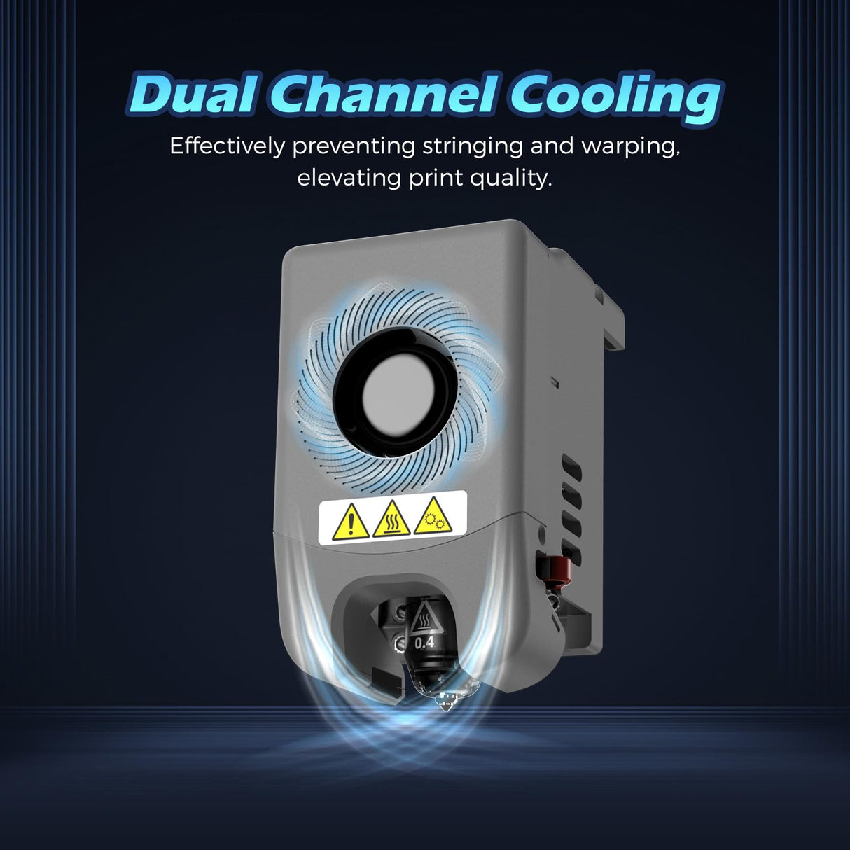 FLASHFORGE Adventurer 5M Pro Entire Extruder Assembly, with 0.4mm High Flow 32mm³/s Nozzle, Adventurer 5M Extruder, 3D Printer Part for Stable High-Speed Printing FLASHFORGE