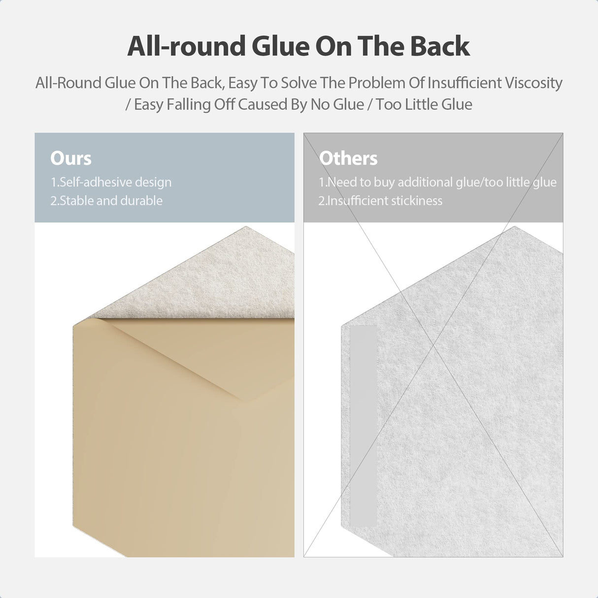 Amantech 12 Pack Acoustic Panels Self Adhesive Sound Proof Foam, High Density Sound Acoustic Foam Panel, 12X10.23X0.4 Inch Hexagon Wall Panels in Home,Office,Reccording Room,Studio(Beige) Amantech