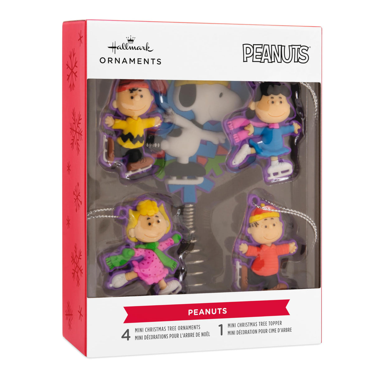 Hallmark Peanuts Mini Christmas Tree Topper and Ornaments, Set of 5 Hallmark