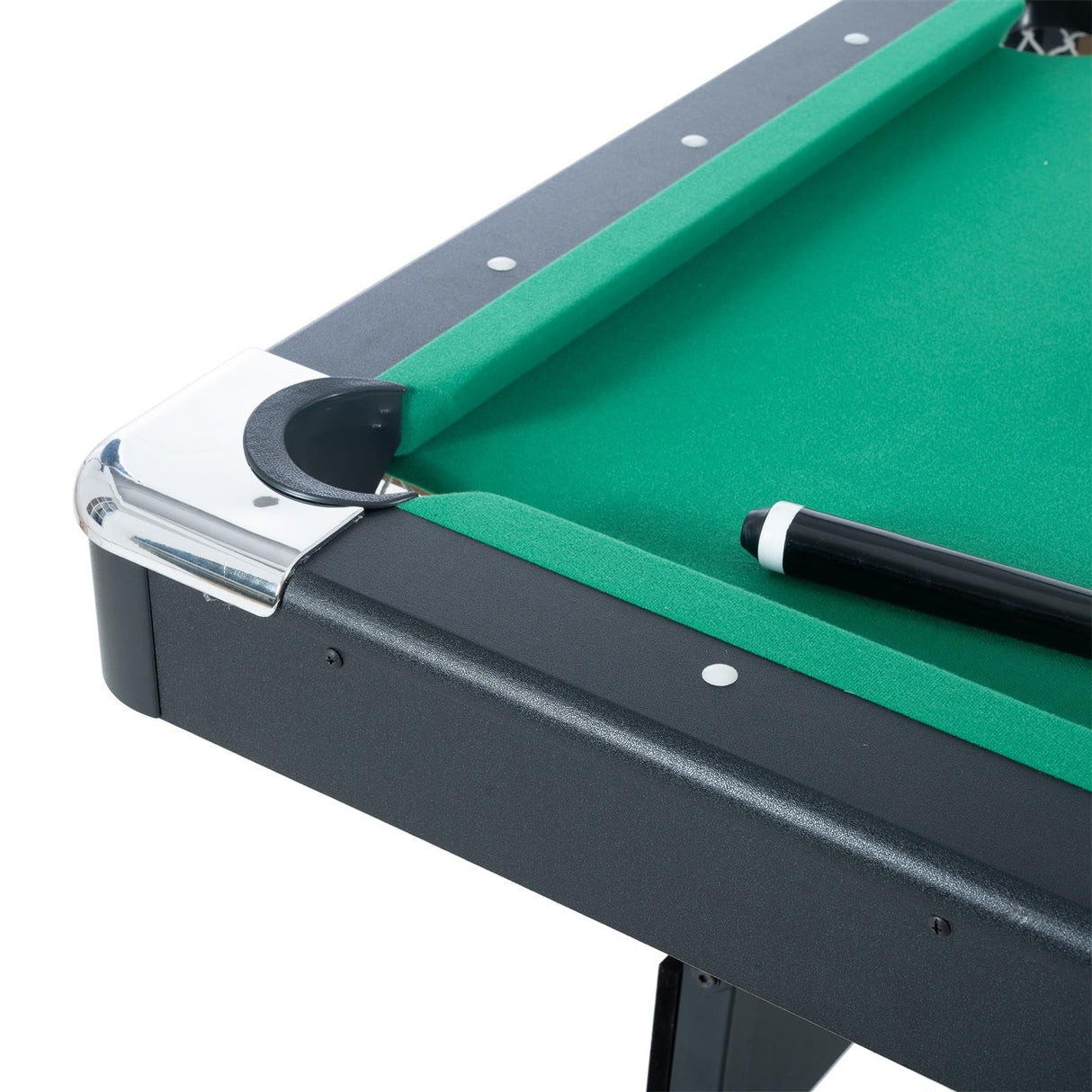 Multi Game Table, Portable Pool Table, Ping Pong & Dining Table Combo, 68.5-inch Foldable Billiard Table for Adults & Kids with Billiard Accessories and Tennis Paddles (3-in-1 Pool Table - Green) INOTEVERITORY