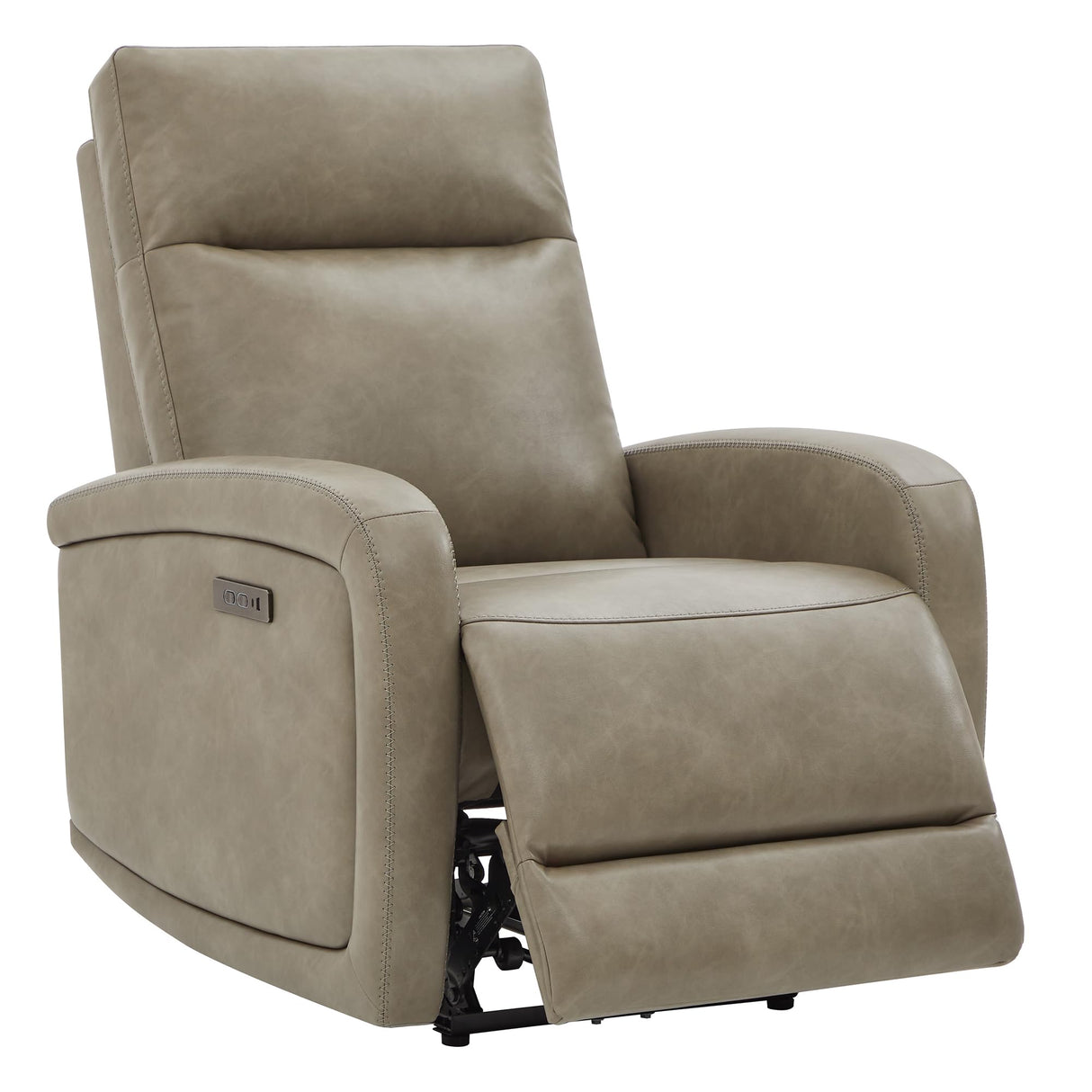 Watson & Whitely Power Recliner Chair, Zero Wall Hugger Recliners with Adjustable Headrest Type-C Charger, Faux Leather Single Sofa Chair RV Recliners for Small Space Living Room, Grey Watson & Whitely