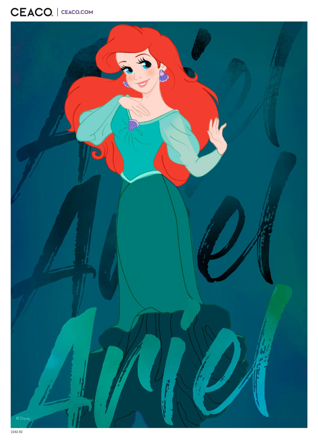 Ceaco - Disney Princess - Ariel - Jigsaw Puzzle - Finished Size is 19.5 x 14.25 Ceaco