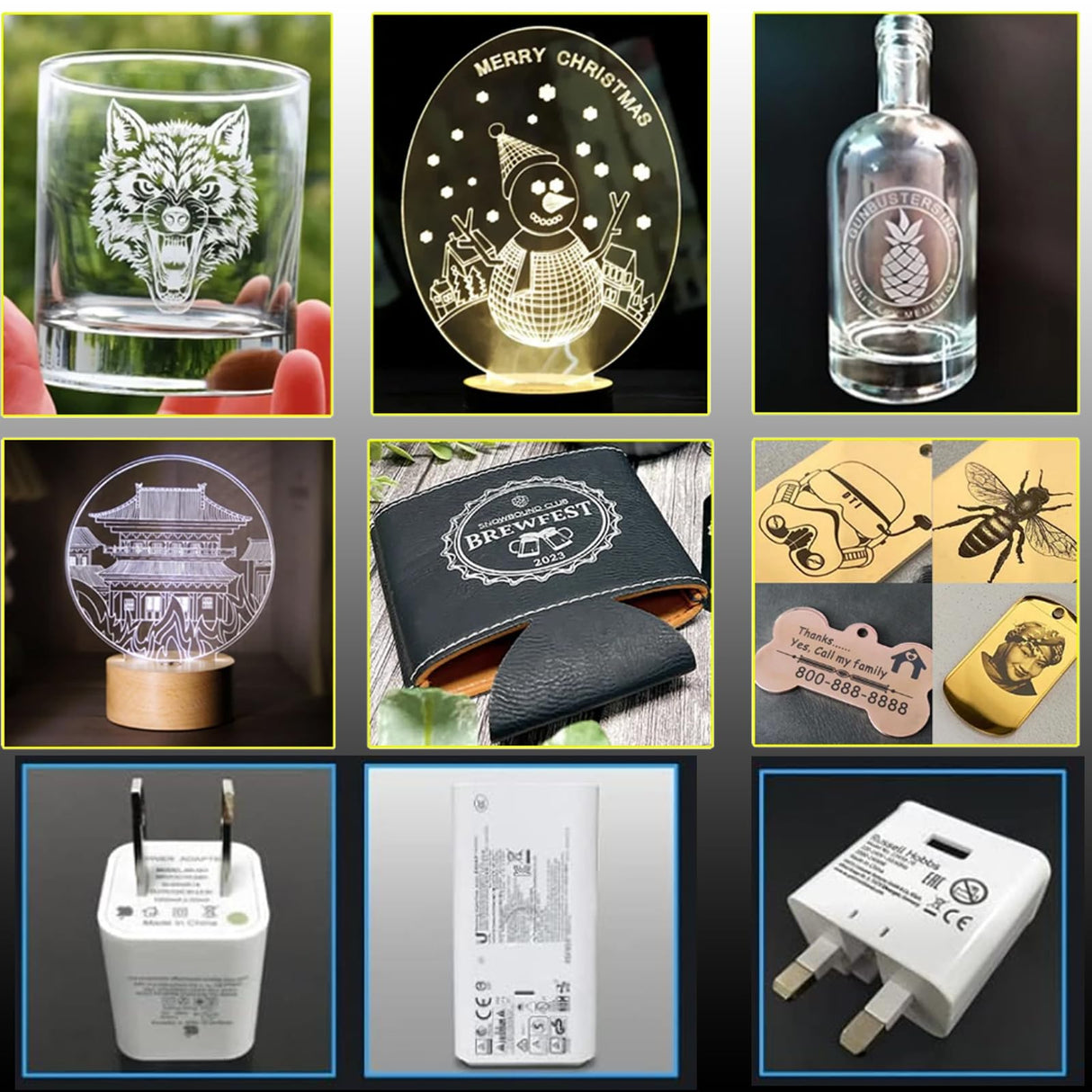 JPT 3W/5W UV Laser Engraver Laser Marking Machine, 175×175mm(6.9x6.9") with S&A Water Chiller and D80 Rotary Axis (UV 5W) Ovsuqu