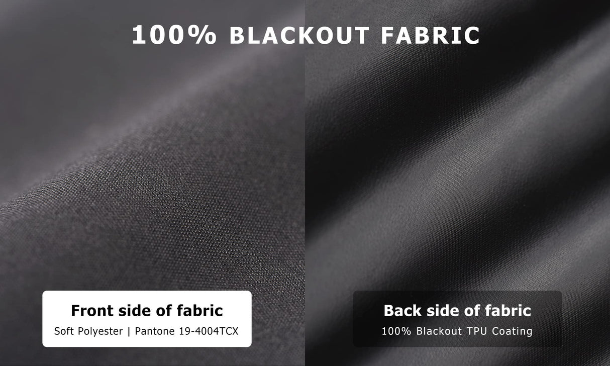 LazBlinds 100% Blackout Roller Shades, No tools No Drill Cordless Blinds for Windows, Thermal Insulated UV Protection Privacy Window Shades for Bedroom (36''W x 72''H, Black) LazBlinds