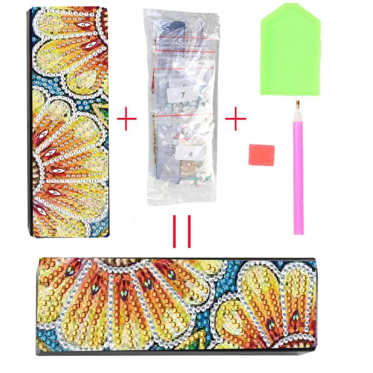 DIY Diamond Art Painting Portable Retro Sunglasses Case, Anti-Stress Retro Sunglasses Glasses Storage Box Eyeglass Safety Pouch Box-Sunflower Generic