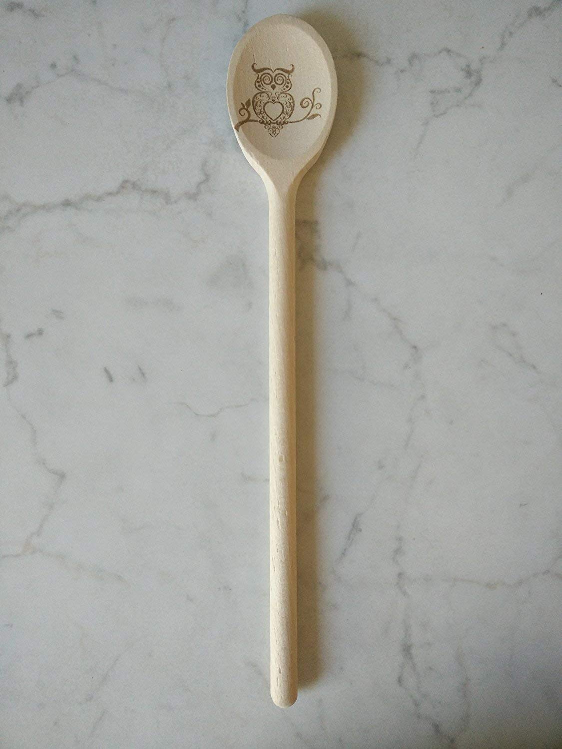 Mr.Woodware 10 Inch Wooden Spoons for Cooking - Set of 12 Long Handle Wooden Spoon for Mixing, Stirring, Tasting - Kitchen Wooden Utensils For Cooking and Crafts, Personalized Engraved Wood Burning Mr. Woodware