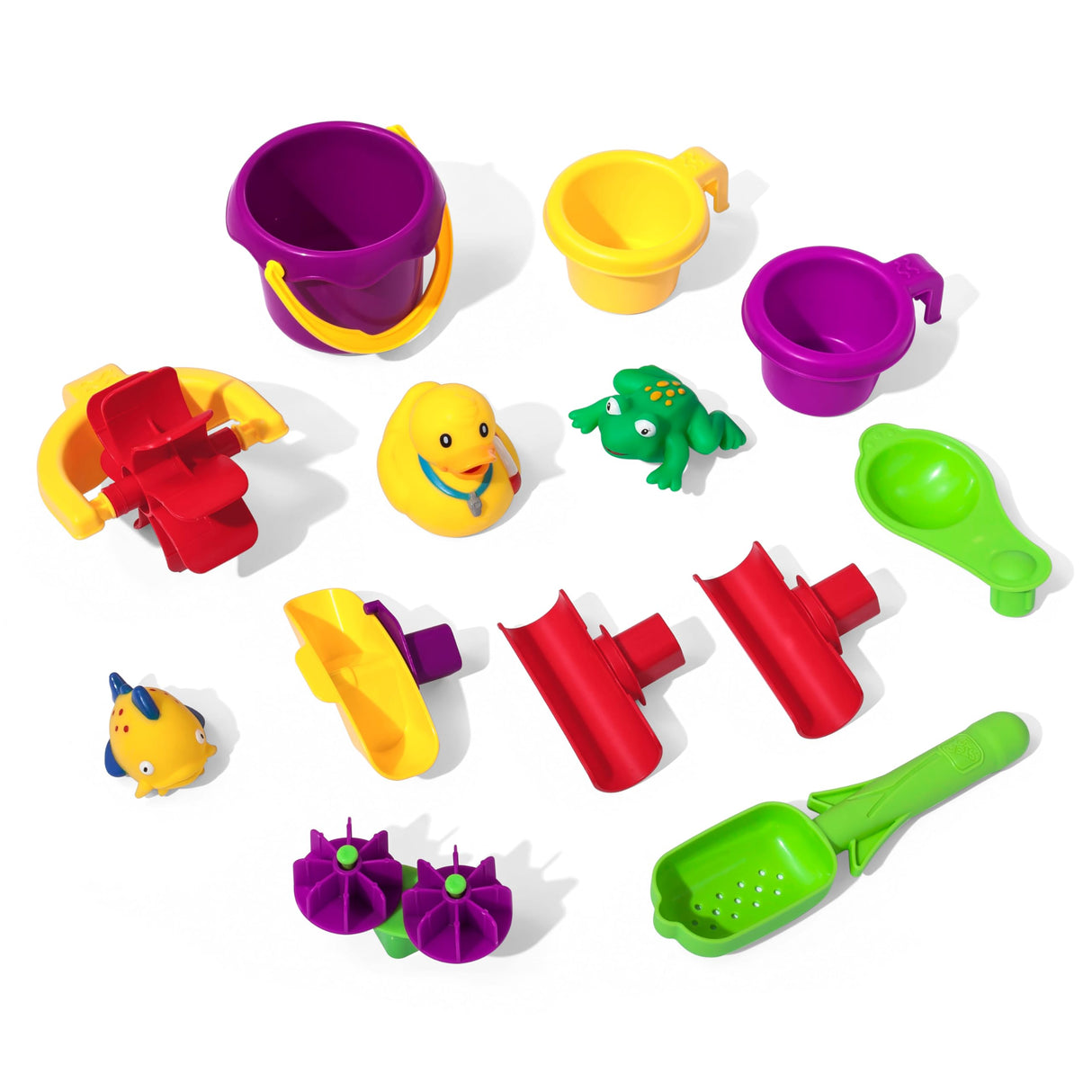 Step2 Rain Showers Splash Pond Toddler Water Table, Kids Water and Sand Activity Sensory Playset, Summer Outdoor Toys, 13 Piece Toy Accessories, For Toddles 1.5+ Years Old Step2