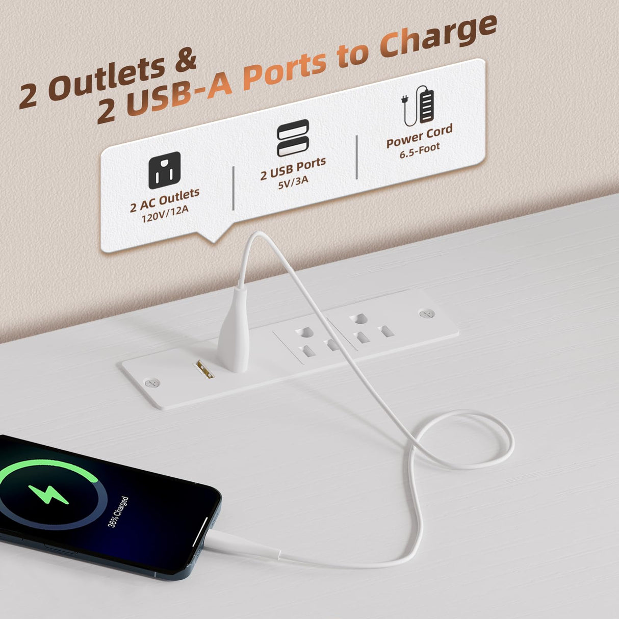 Somdot White TV Stand, Dresser for Bedroom for 55 inch TV with Charging Station and LED Lights, Media Console Table with 8 Drawers, Open Shelf, Adjustable Feet,Living Room Furniture Somdot