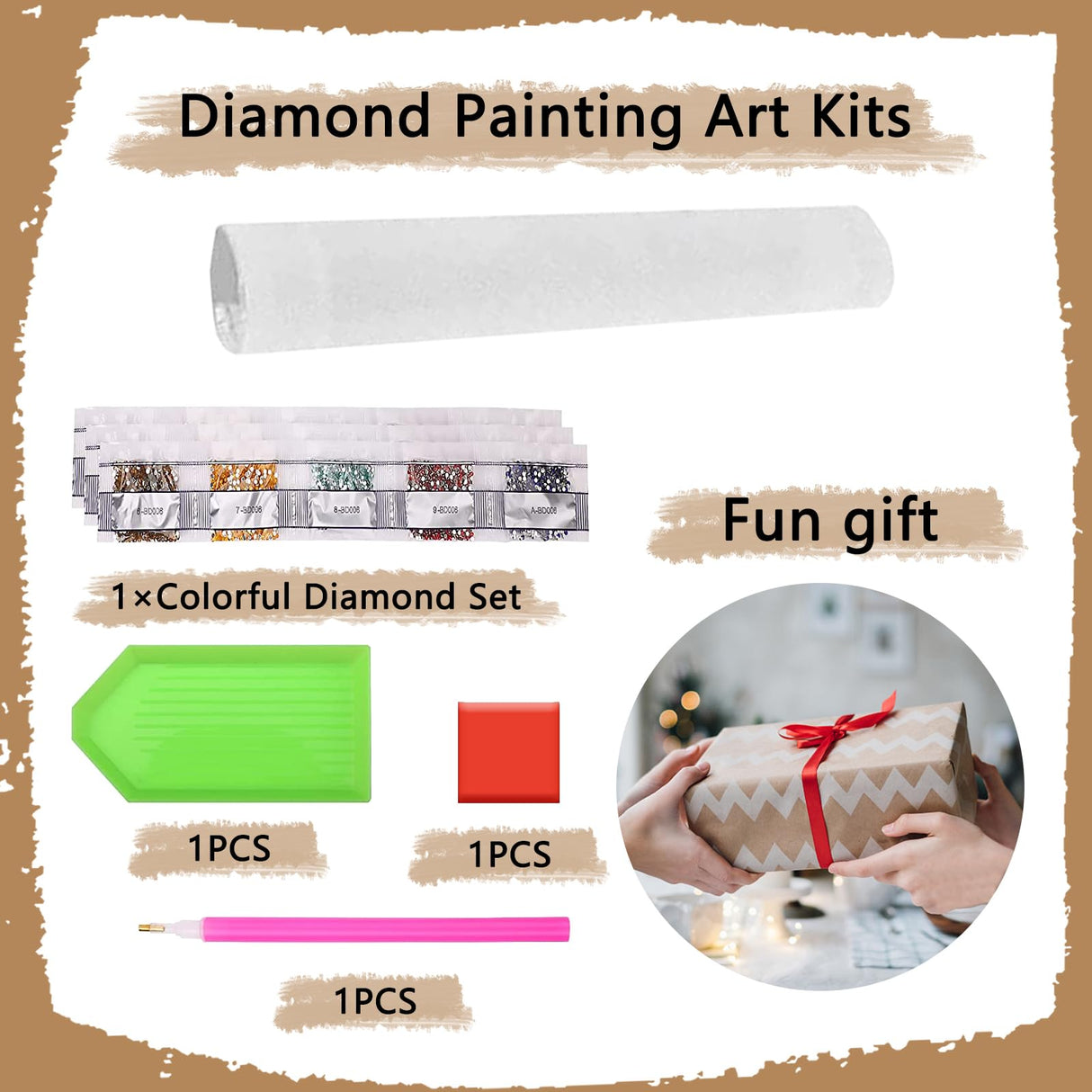 YUE ZHE Diamond Art Kits for Adults, DIY Mountain Diamond Art Kits Full Drill Diamond Painting Kit Abstract Scenery 5D Diamond Art Accessories for Beginner, Gem Art for Home Wall Decor (12 x 16in) YUE ZHE
