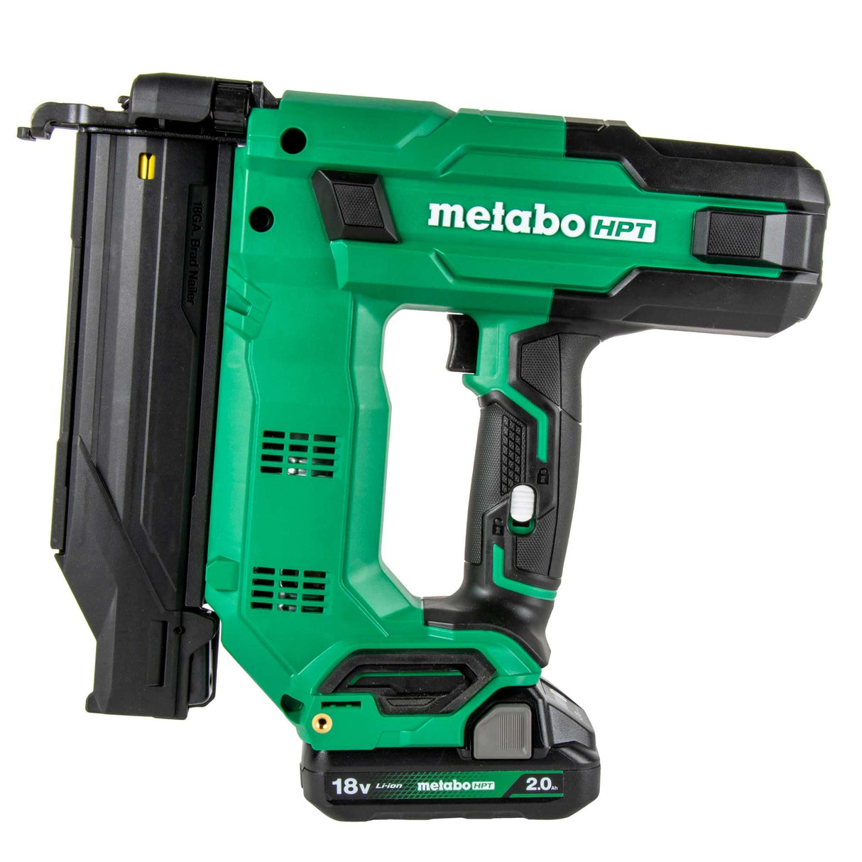 Metabo HPT 18V MultiVolt™ 18-Ga Compact Cordless Brad Nailer Kit, Includes 1-18V 2.0 Ah Battery, NT1850DG Metabo HPT