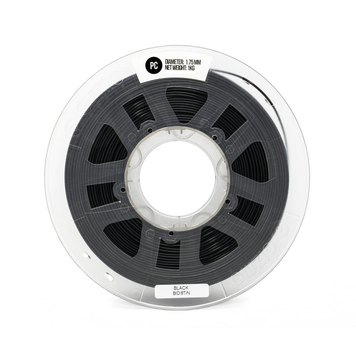Gizmo Dorks 1.75mm PC Polycarbonate Filament 1kg / 2.2lbs for 3D Printers, Black Gizmo Dorks