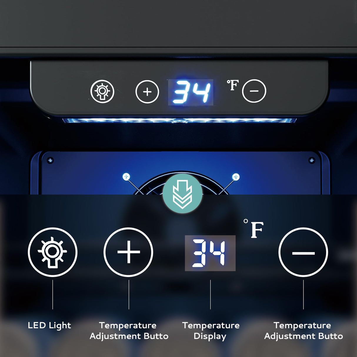 EUHOMY Beverage Refrigerator 15 Inch, Under Counter 127 Can Beverage Fridge with Stainless Steel Door, Beverage Cooler Built-in and Undercounter Beer Fridge, Drink Fridge - Soda Cola EUHOMY