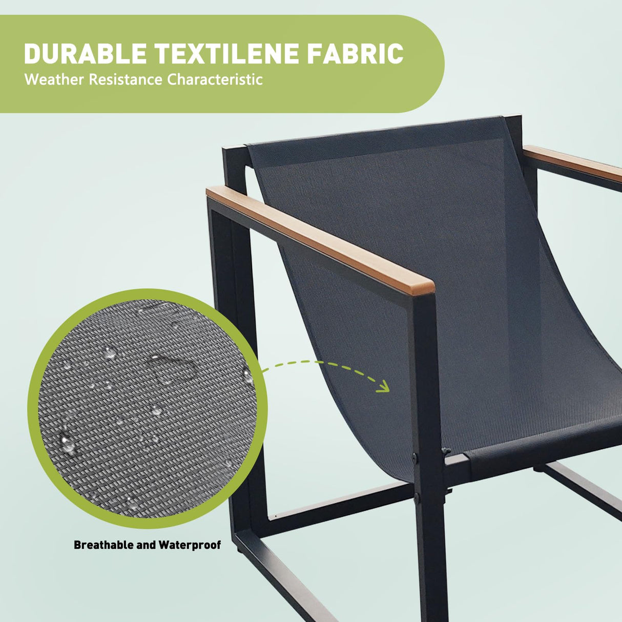 3D MATRIX Patio Furniture Set, 3 Piece Bistro Patio Sets, Small Bistro Set, Small Balcony Furniture (Gray) 3D MATRIX