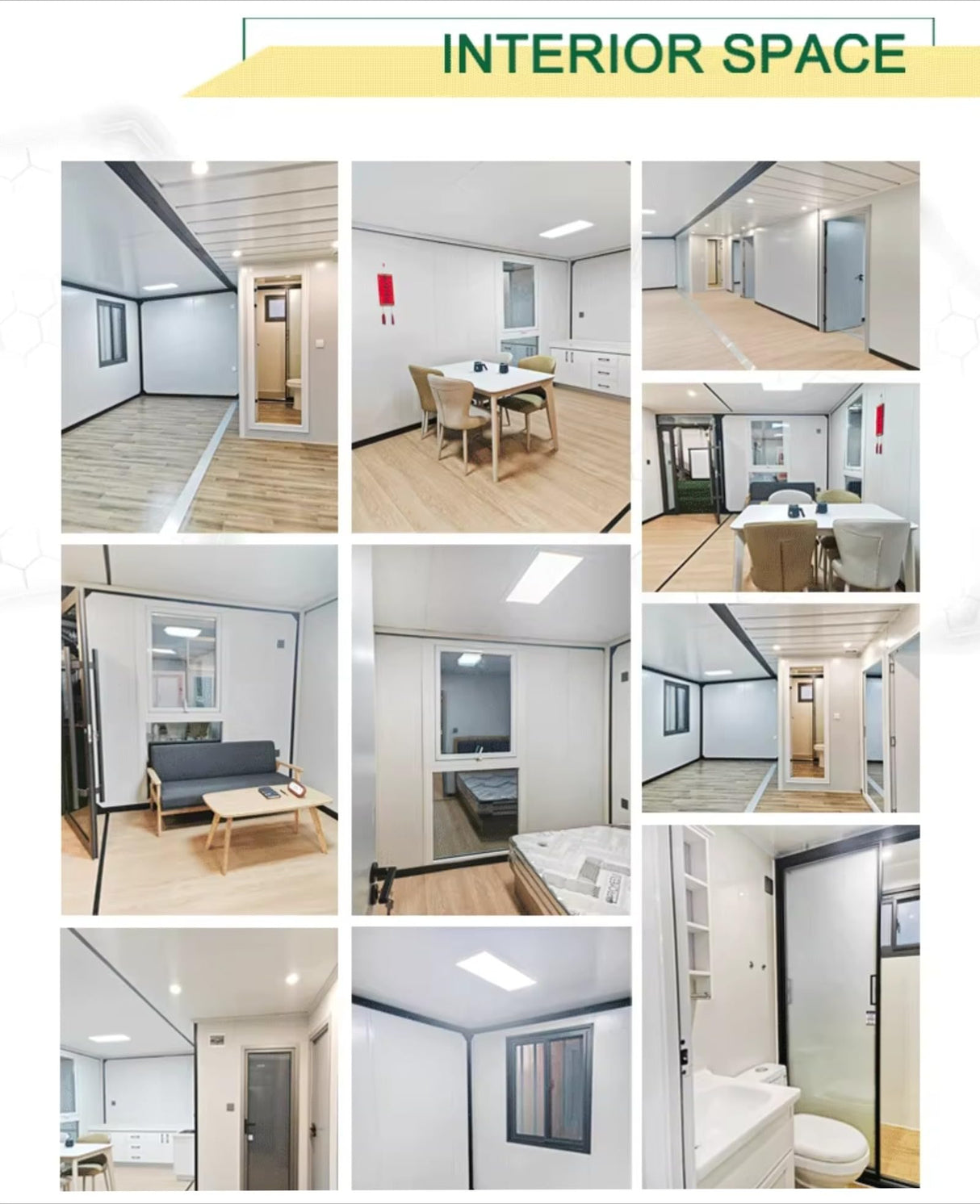 Prefab Tiny Homes to Live in for Adults, 20ft Expandable Prefab Modular House with 2 Bedroom Fully Equipped Bathroom and Kitchen Affordable Compact Living Solution, Foldable Container House Villa Home Generic