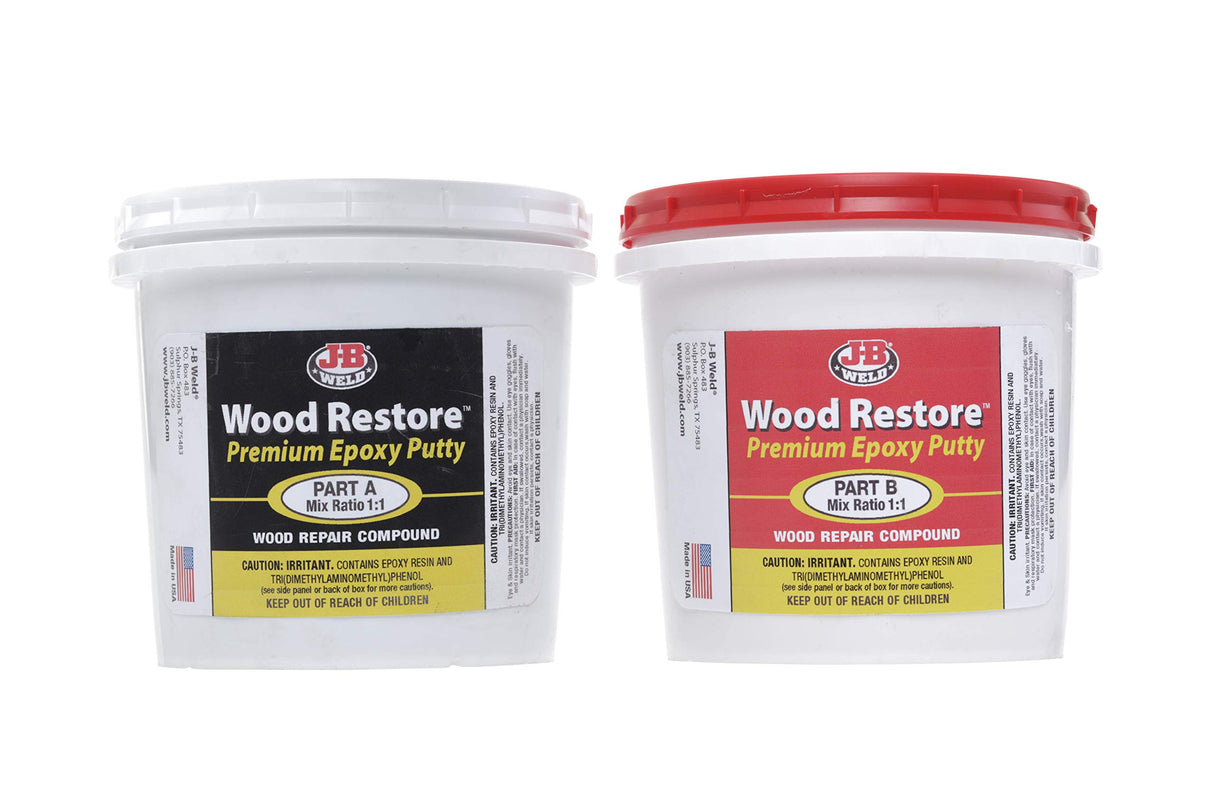 J-B Weld 40007 Wood Restore Premium Epoxy Putty Kit - 64 oz. J-B Weld