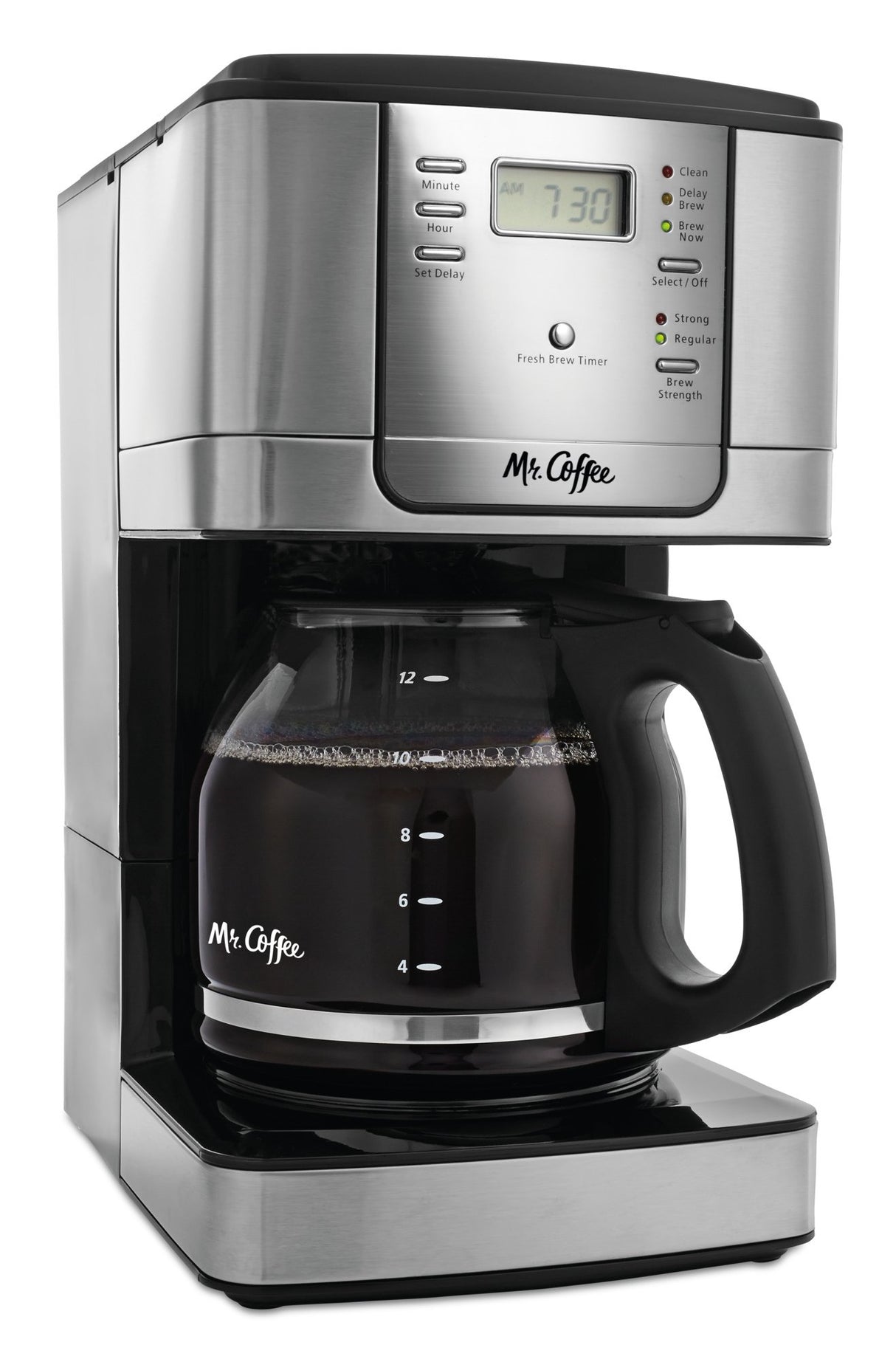 Mr. Coffee 12-Cup Programmable Coffee Maker, Stainless Steel Mr. Coffee