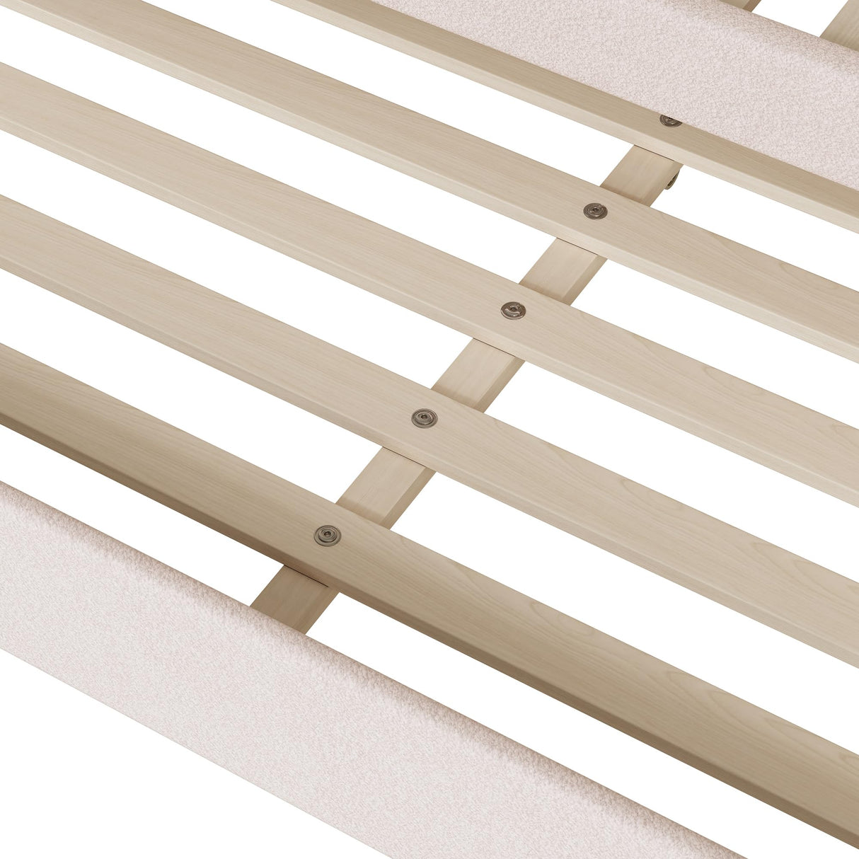 Full Size Upholstered Daybed with Trundle,Teddy Fleece Full Daybed Frame,Full Day Bed with LED Light,Tufted Sofa Bed Daybed for Bedroom,Living Room,Guest,Beige Bellemave