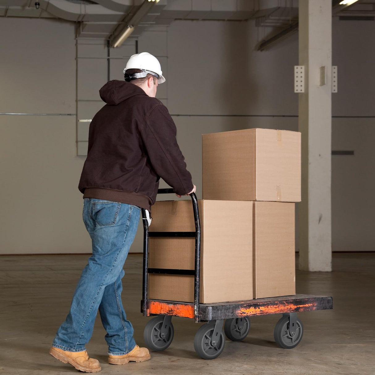 8 Inch Caster Wheels- Heavy Duty Casters, Rubber Wheels with up to 900LB Capacity Per Wheel for Hotel, Hospital and School Carts (2 Pack) Handsammu