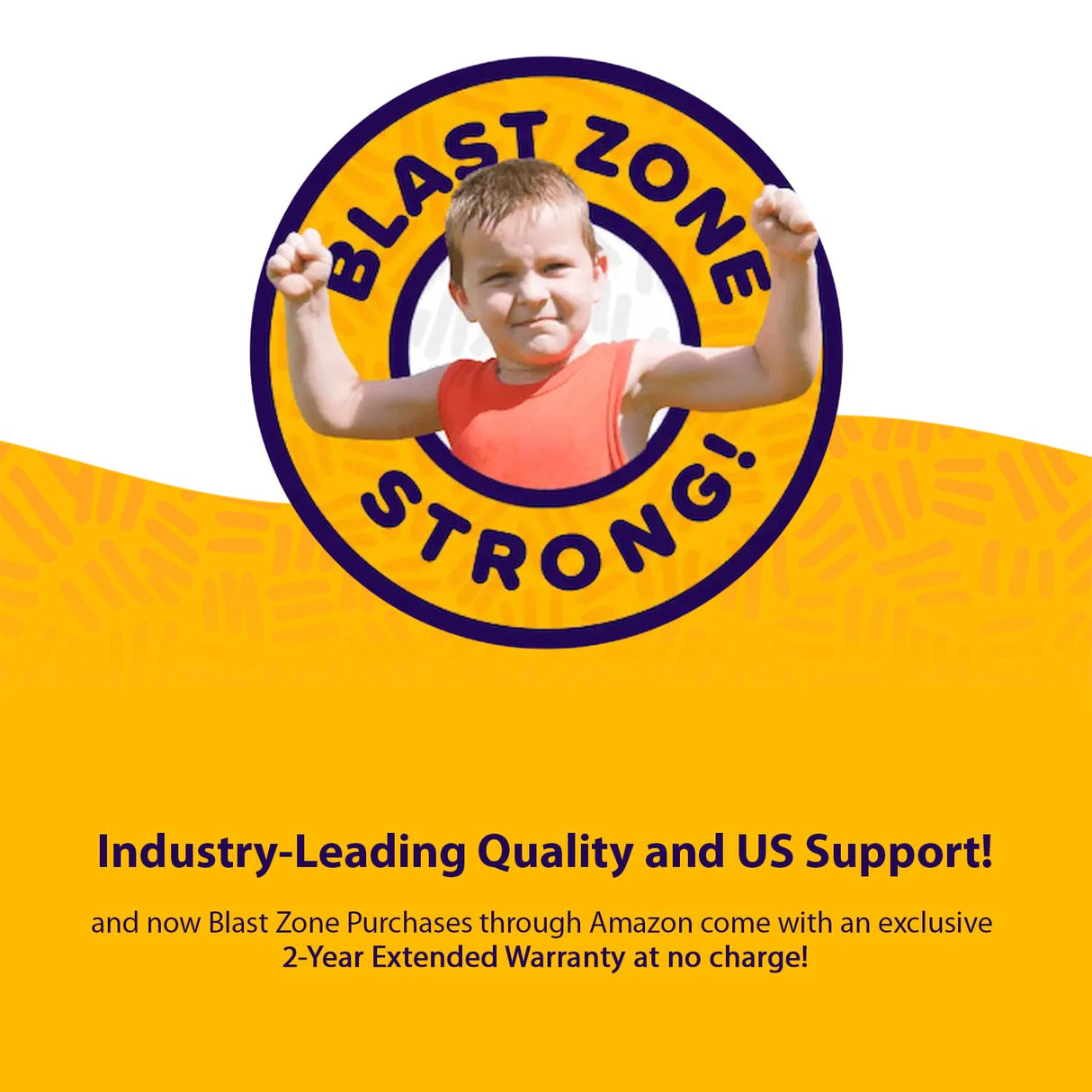 Blast Zone Big Ol Bouncer Inflatable Bounce House w/Blower - Huge - Premium Quality - 6 Players Blast Zone