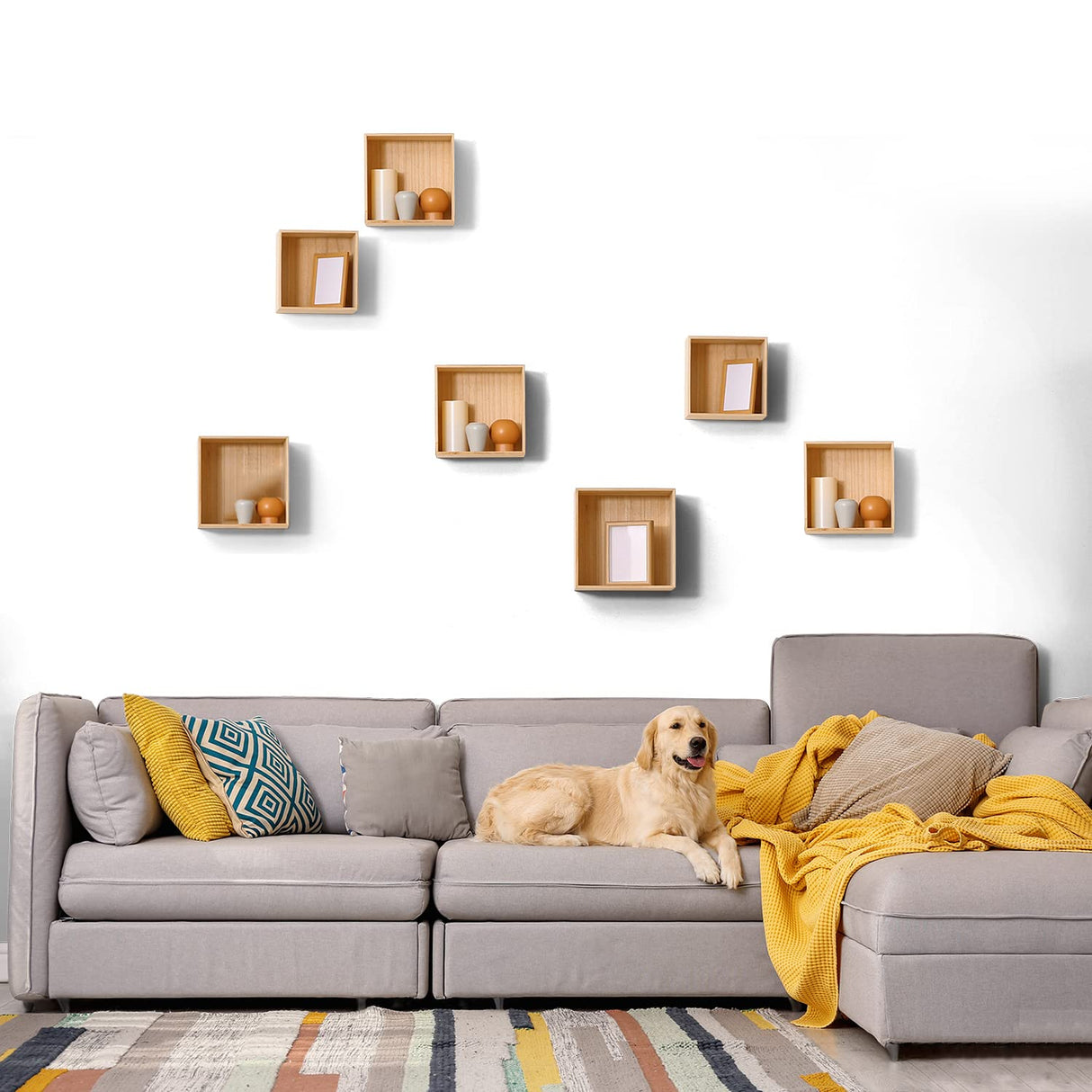 Focusound 300 Pack Yellow Point Double-Sided Adhesive Dots for Acoustic Soundproofing Foam Panels Focusound