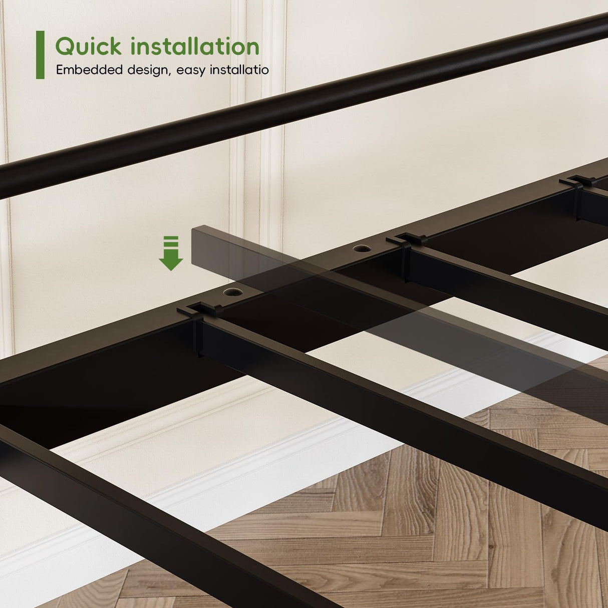 LIPIGE Bunk Bed Twin Over Twin,Metal Bunk Beds with Power Outlet and LED Lights,Heavy-Duty Safety Rails Ladder,Space-Saving Design with Storage Hooks,440lbs Capacity for Adults,Black LIPIGE