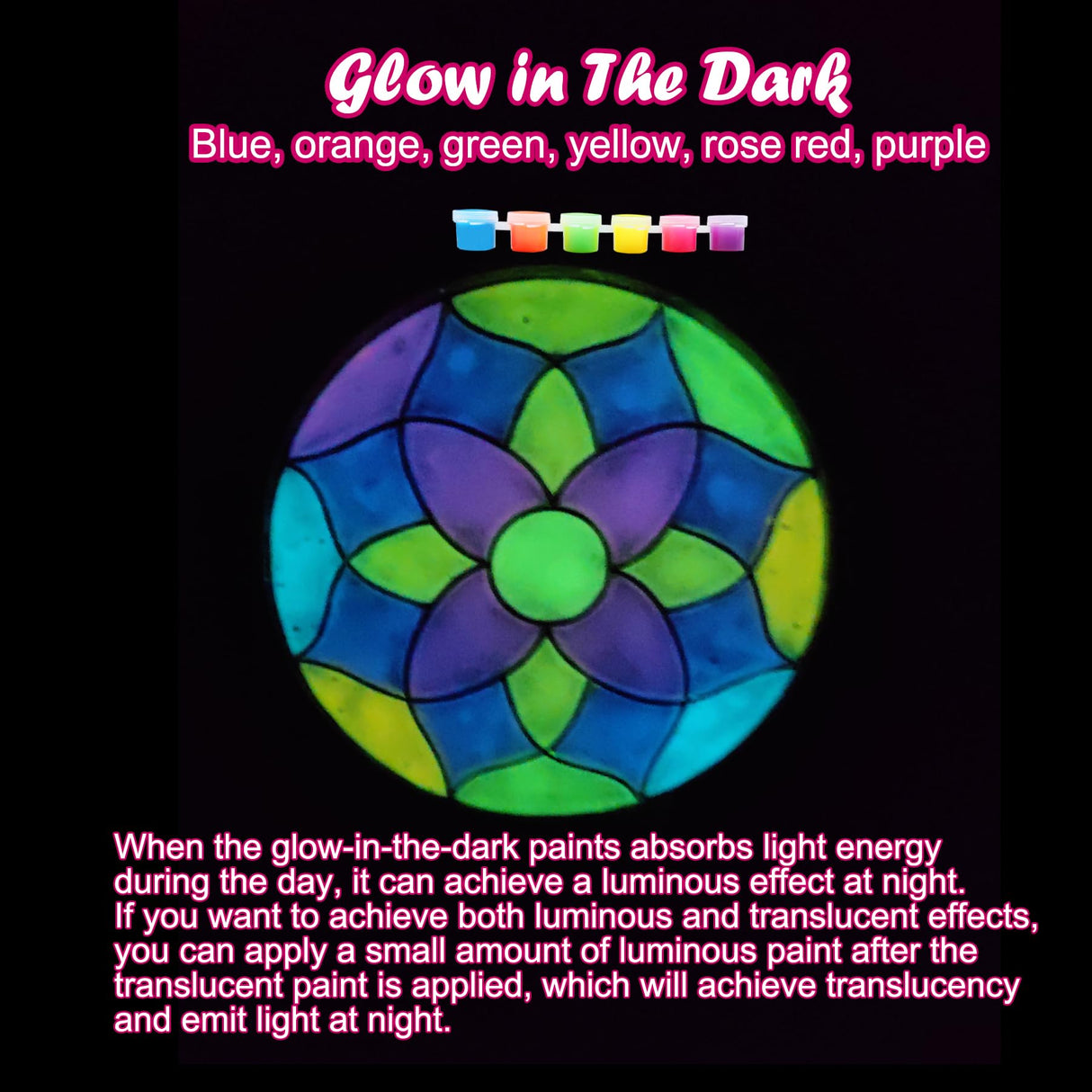 Ayhuhra 30 Sets Mandala Suncatchers Craft Kits Stained Glass DIY Window Paint Art Flower Suncatcher Kits for Spring Summer Party Activities Art Project Party Favors (Mandala) Ayhuhra