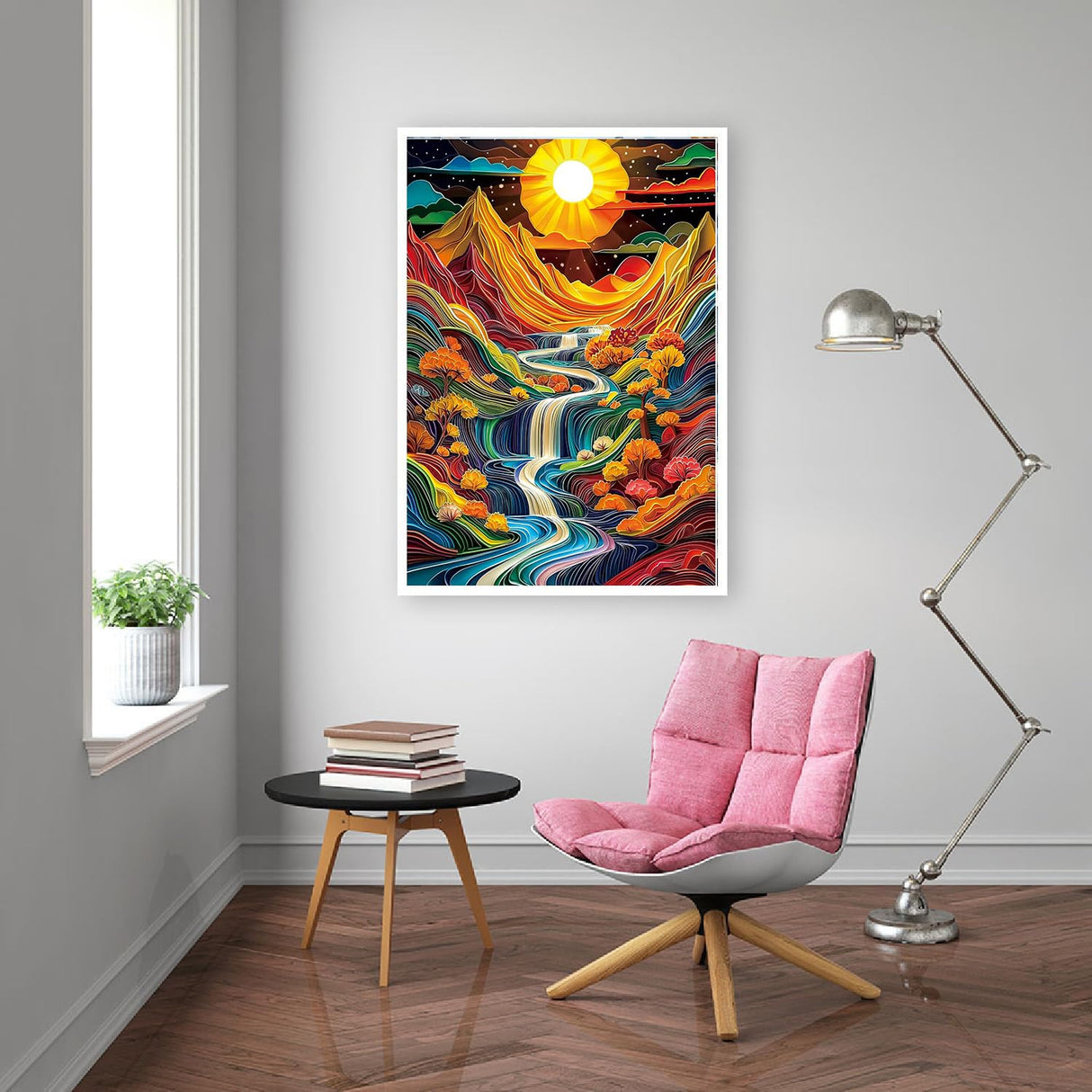 EIBEILI Diamond Art Kits for Adults,Mountains Diamond Painting Kits for Beginner Round 5D Full Drill Diamond Dots Crafts for Home Wall Decor Gifts 12x16 Inch EIBEILI