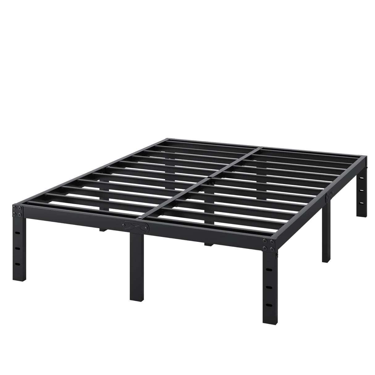 SHLAND Full Size Bed Frame, 14 Inch Heavy Duty Metal Platform Bed Frame No Box Spring Needed, Storage Space, No Noise, Easy Assembly SHLAND