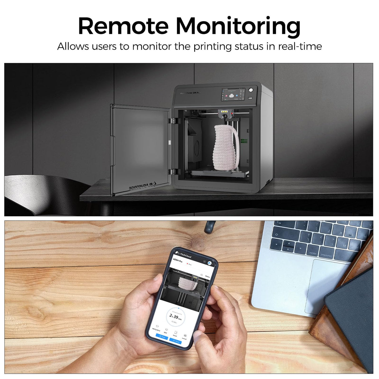 FLASHFORGE Adventurer 5M Pro 3D Printer with Camera Kit FilaBees