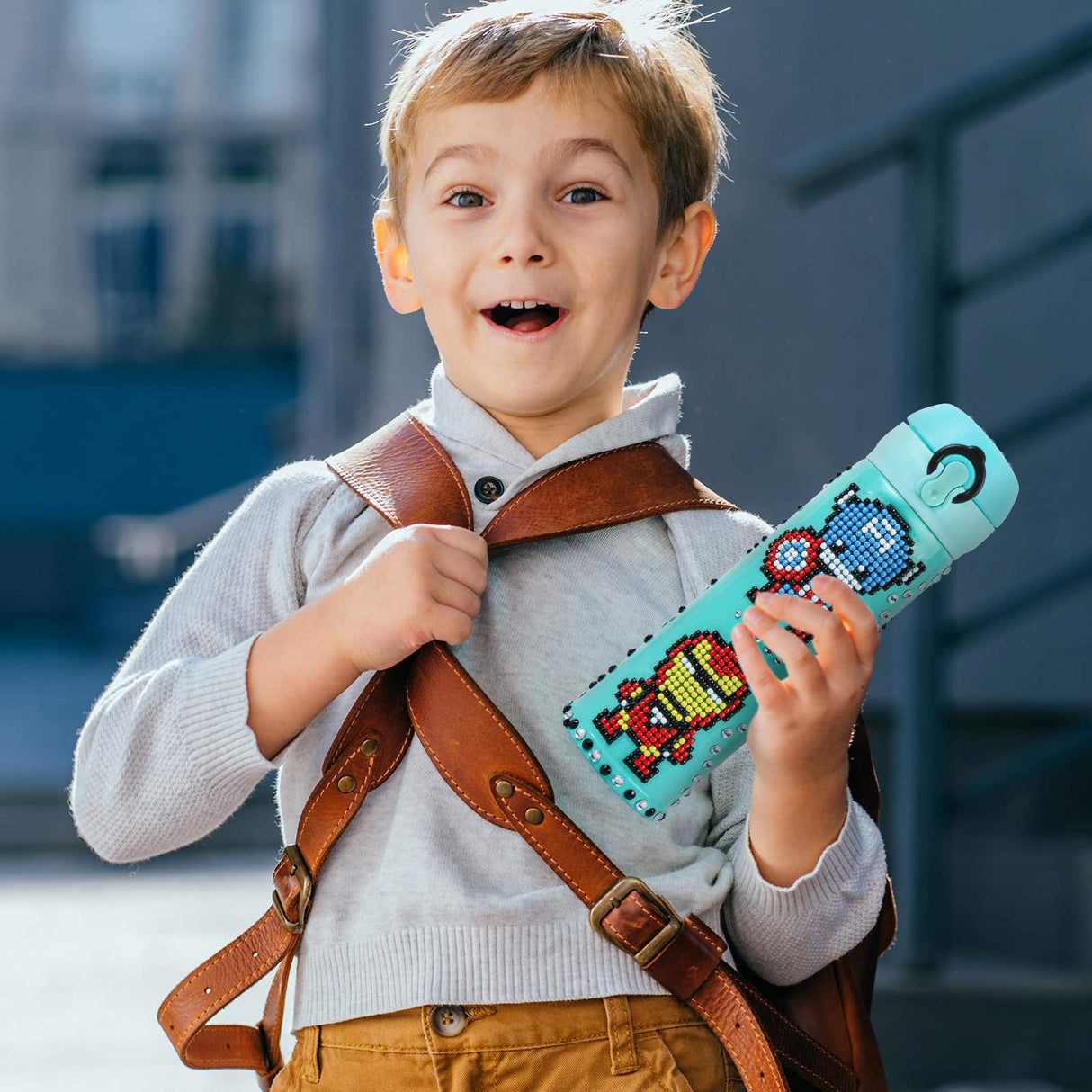 MEIEST Decorate Your Own Water Bottle with Hero 5D Diamond Art Painting Stickers Kits & Glitter Gems MEIEST