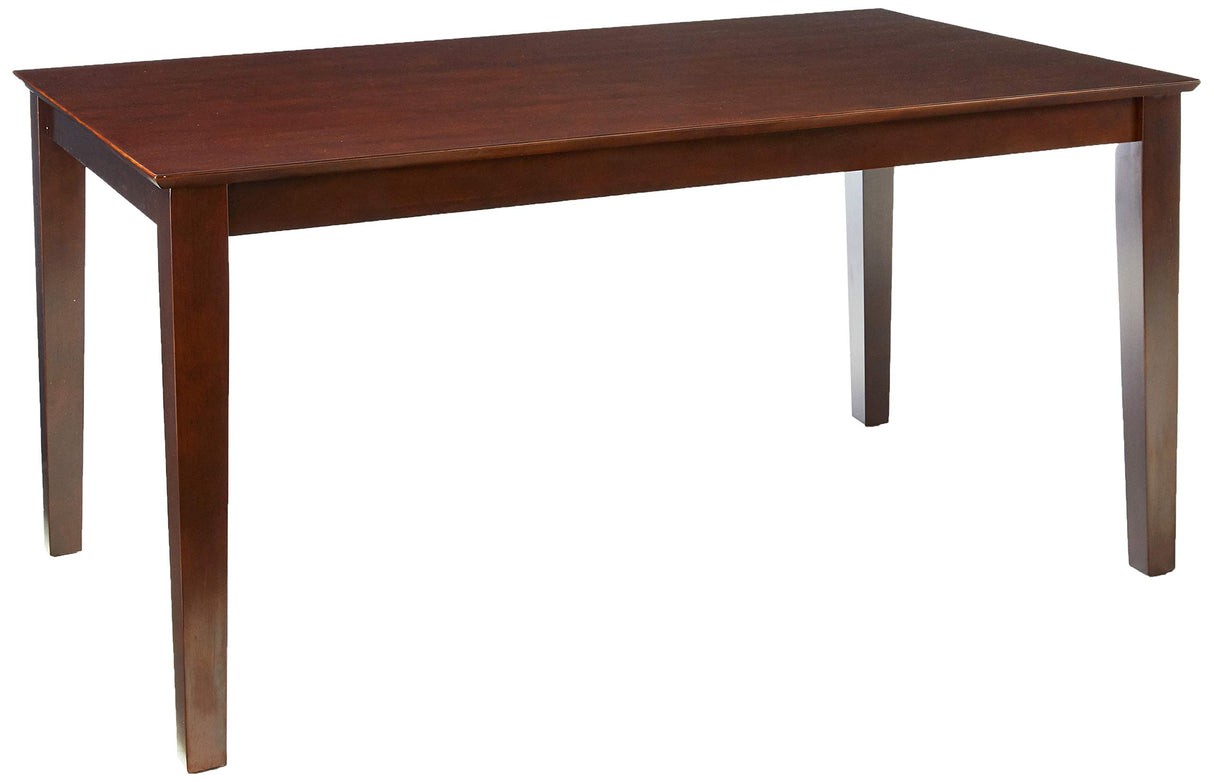 East West Furniture Capri 5 Piece Dinette Set for 4 Includes a Rectangle Room Table and 4 Kitchen Dining Chairs, 36x60 Inch, Mahogany East West Furniture