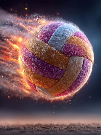 CDYCNXZ Volleyball Diamond Painting Kits for Adults, Ball Sport Full Drill Painting by Diamonds Art and Craft for Home Wall Decor Gift 12x16 inch