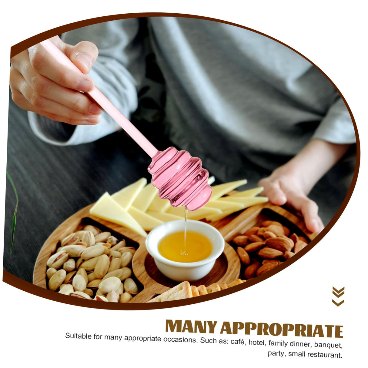 VINTORKY 2pcs Honey Stirrer Syrup Dispenser Honey Spoons for Beverage Stirrer Honey Stirring Spoon Sauce Grill Basting Mop Grilling Honey Dispenser Stick Mini Honey Pot Pink Glass re-usable VINTORKY