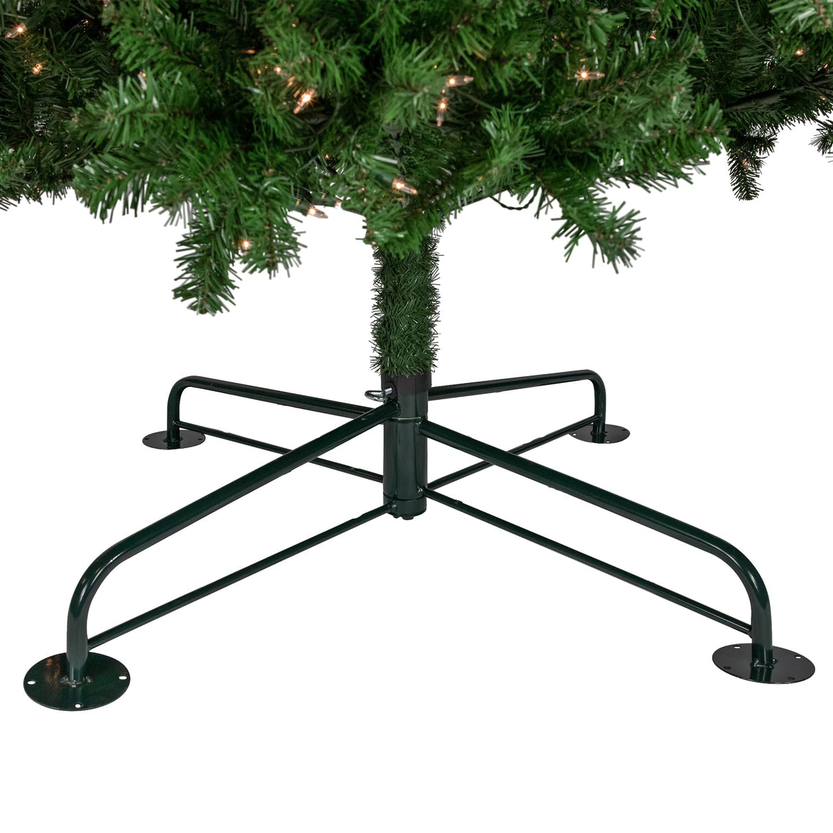 Northlight 36" Folding Green Metal Tree Stand for 9'-14' Artificial Trees with 2" Pole Diameter Northlight