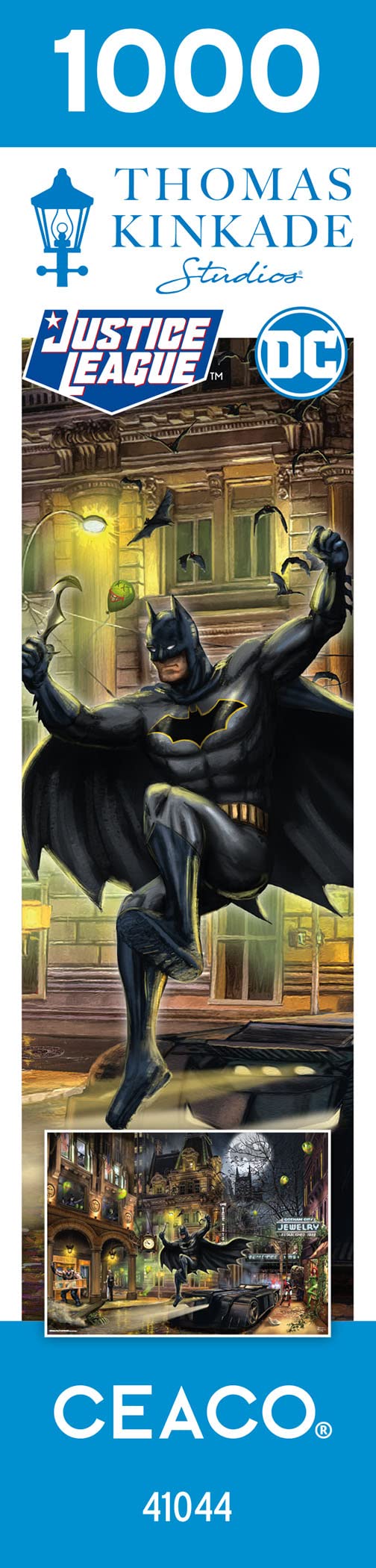 Ceaco - Thomas Kinkade - DC Comics - Batman Gotham City - 1000 Piece Jigsaw Puzzle Ceaco