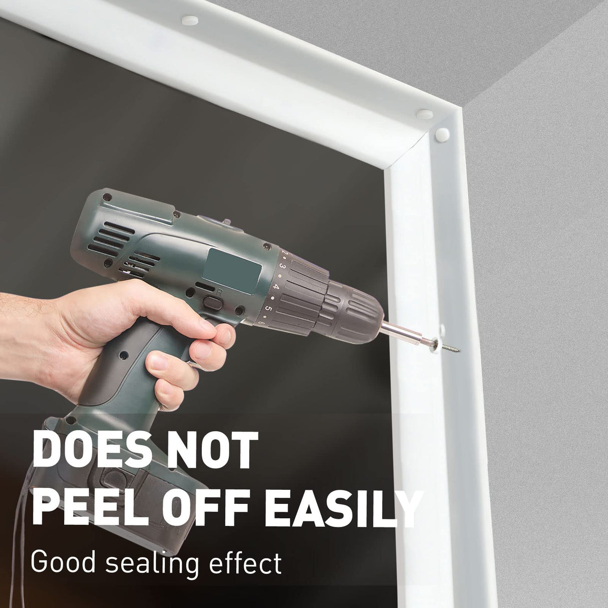 FOSLUOC Garage Door Seal Top and Side Seal Strip 34FT White Adhesive Backed Rubber Weather Stripping Replacement Weatherproofing Universal Sealing FOSLUOC