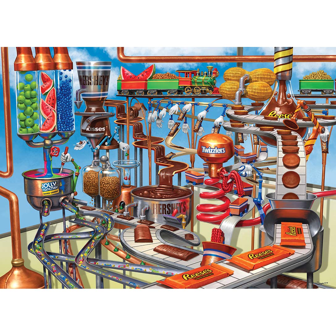 MasterPieces 1000 Piece Jigsaw Puzzle for Adults, Family, Or Youth - Hershey's Chocolate Factory - 19.25"x26.75" Masterpieces
