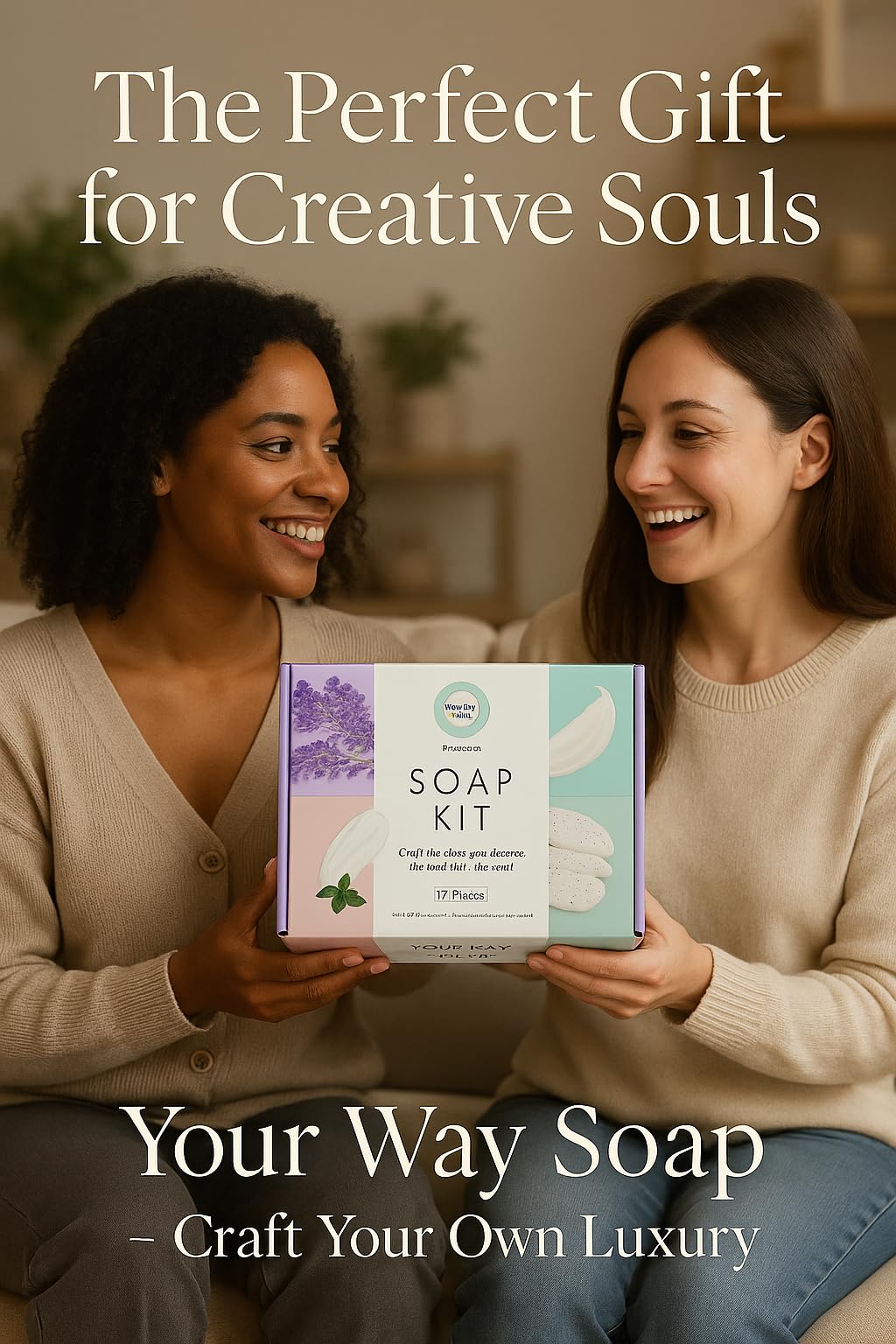 Soap Making Kit – 53 PCS DIY Melt & Pour Supplies with 2 lbs Soap Bases (1 lb Goat's Milk + 1 lb Glycerin), Molds, Essential Oils, Liquid Colorants, Mica Powders, Flowers – Gift Idea for Christmas Generic