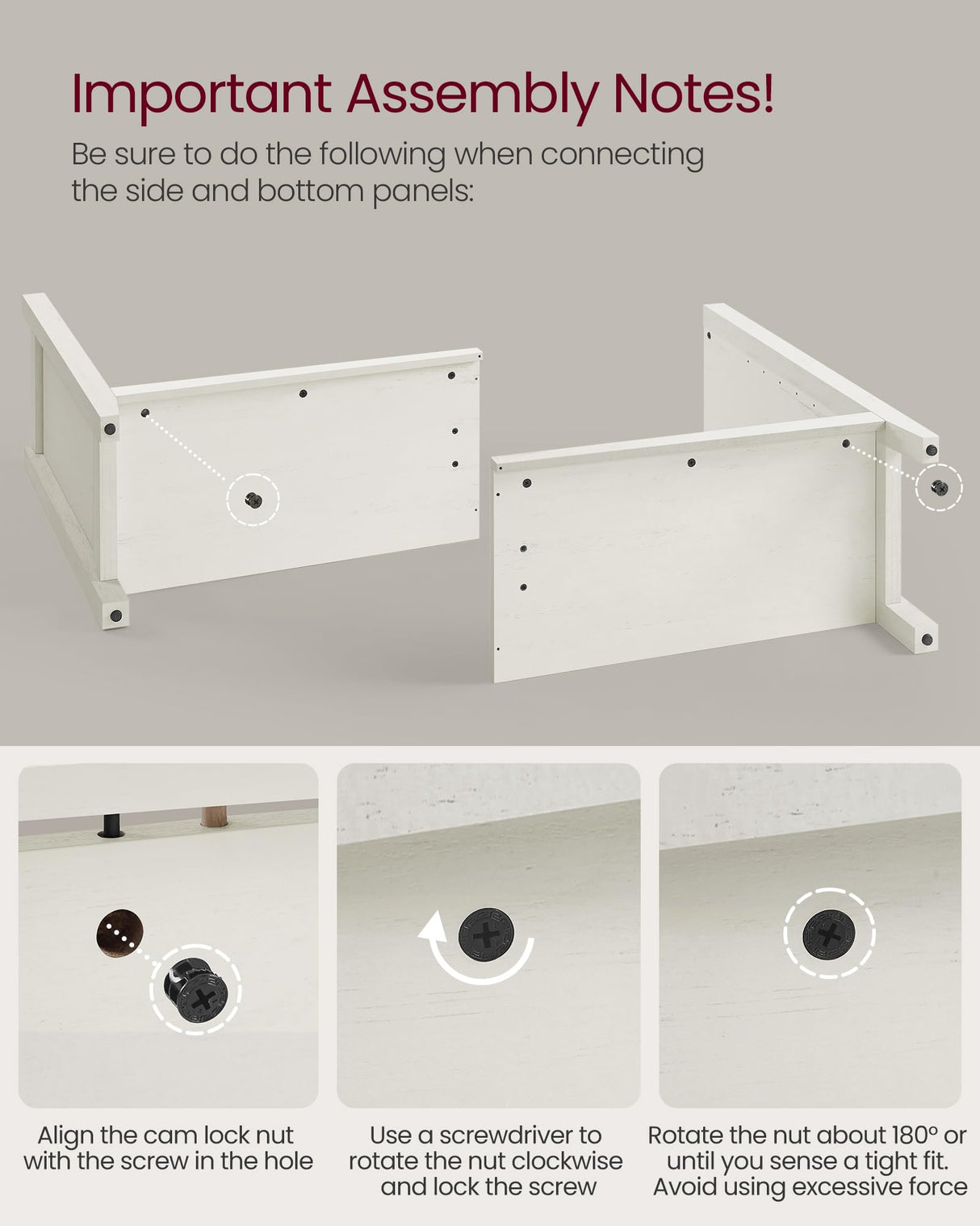 VASAGLE Storage Cabinet, Buffet Cabinet, Sideboard, Credenza, with Adjustable Shelves, for Living Room, Entryway, Rustic White and Honey Brown ULSC381W01 VASAGLE