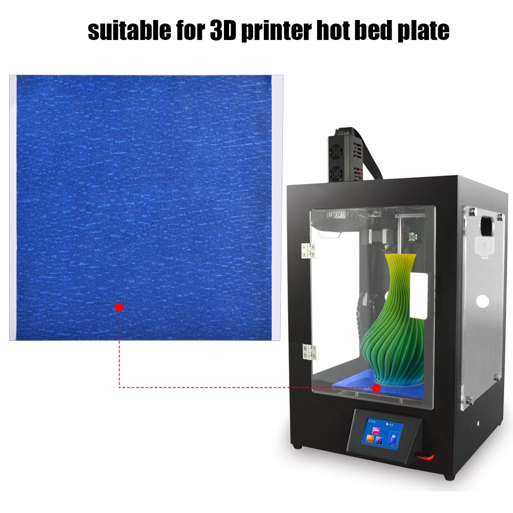 Printers Label,5Pcs Printer Sticker Tape 3D Printer Parts Pressure Sensitive Paper Adhesive Sticker Tape for 3D Printer Hot Bed 3D Printer Bed(210 X 200mm) Yosoo