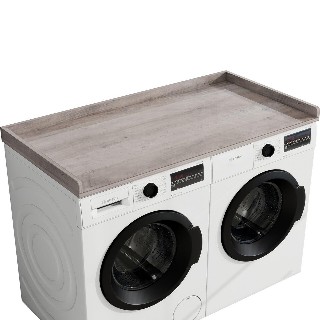vomavex Washer Dryer Countertop, 54" Width * 27.4” Depth Washer and Dryer Covers for The Top for Laundry Room Organization, Washer and Dryer Countertop Shelves, Greige vomavex