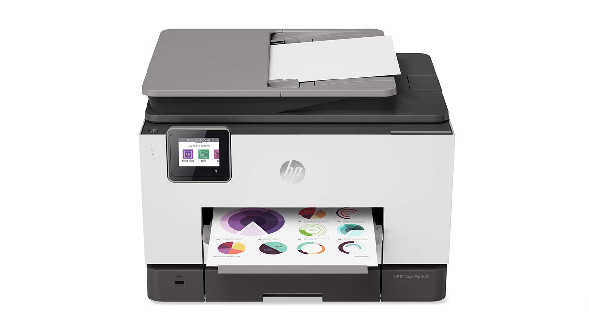 HP Officejet Pro 9020 All-in-One Colour Inkjet Printer 1MR78A USB Wireless (Renewed) HP