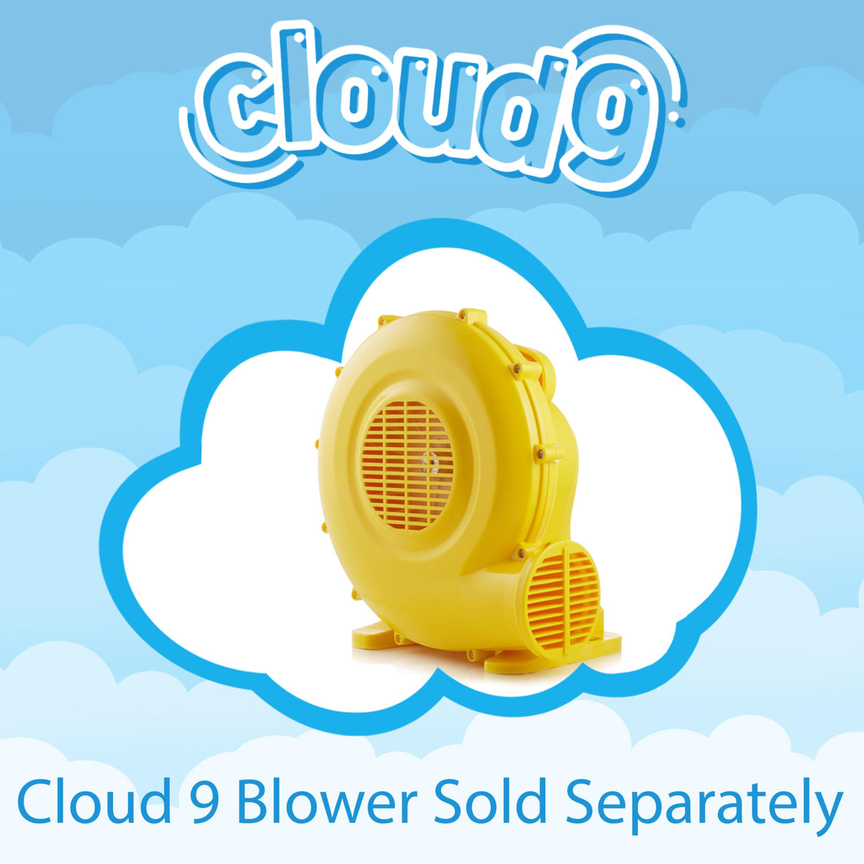 Cloud 9 Mini Crayon Bounce House with Slide, Inflatable Bouncer for Kids, Without Blower Cloud 9