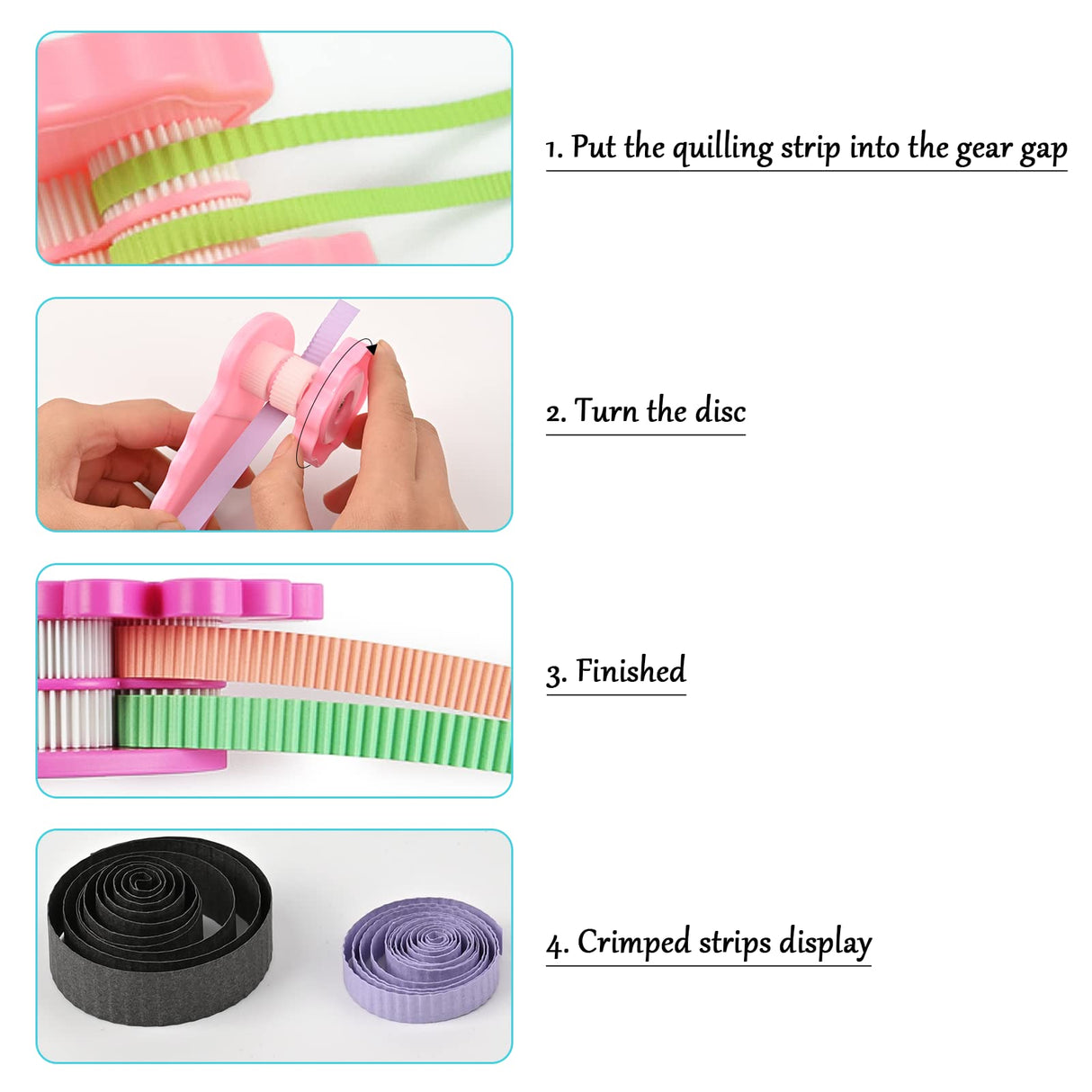 YURROAD 19pcs Beginners Quilling Tools Kit Electric Slotted Quilling Pen Template Board Curling Coach Crimper Comb Filigrana Tools Set YURROAD