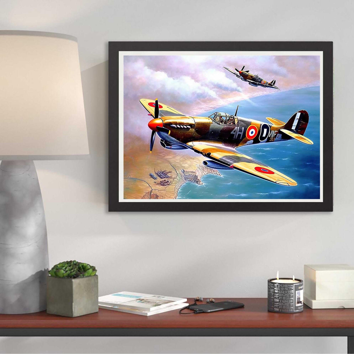 Kaliosy 5D Diamond Art Painting Kits for Adult Aircraft Airplane by Number Kits, Paint with Diamonds Art Sky Landscape DIY Full Drill, Crystal Craft Cross Stitch Embroidery Decoration 12x16inch Kaliosy