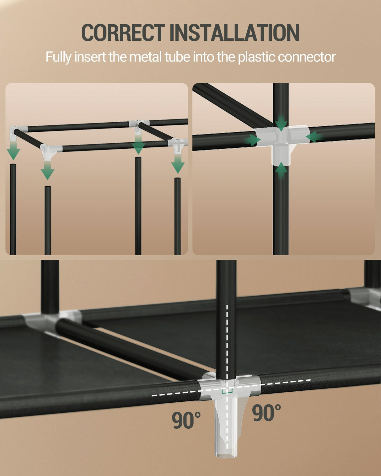 Hzuaneri 67 Inch Closet Wardrobe, Clothes Storage Organizer for Hanging Clothes with Cover, 4 Hanging rods, 9 Storage Shelves, Portable Closet for Bedroom 67 x 16.5 x 66 Inches, Starry Sky Black Hzuaneri