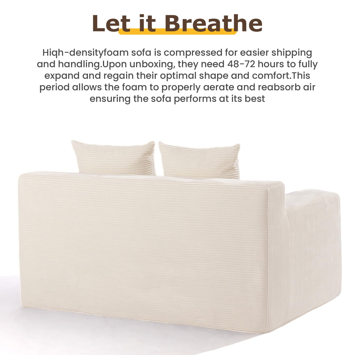 Convertible Sofa Bed, 3 in 1 Loveseat Folding Couch Bed Foldable - Chaise Lounge Chair & Floor Futon Sleeper, Corduroy Pull Out Sofa Bed with 4 Pillows for Living Room, Beige cidludto