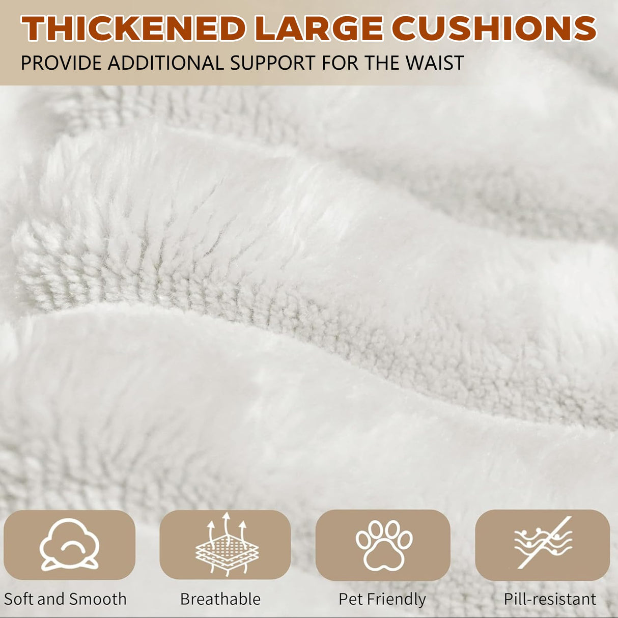 63" Cloud Loveseat Sofa - Boneless Deep Seat 2-Seater, No Assembly Foam Floor Couch, Plush Corduroy Fabric, Modern Living Room Sofa for Small Space Apartment, Bedroom, Office (White, 63") Klwenas Maec