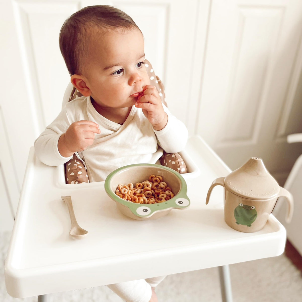 Nuby Rice Husk 3 Piece Spoon Set - Eco-Friendly Set - 100% Compostable and Biodegradable - 6+ Months Nuby